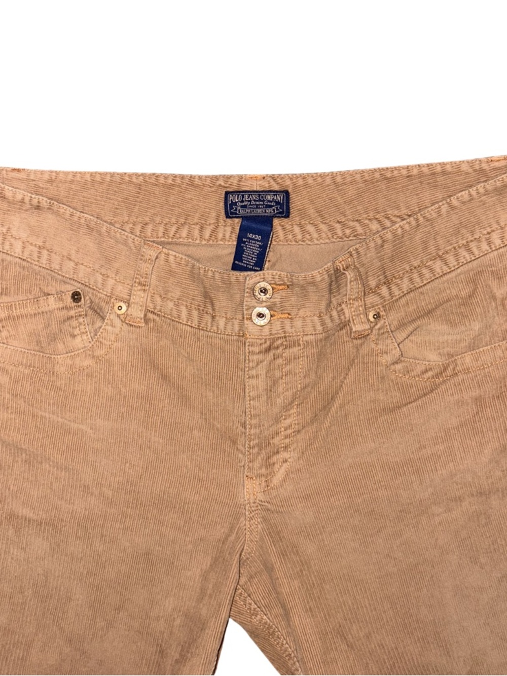 Vintage Polo Jeans by Ralph Lauren - The Wendy Jean 90’s Bootcut Corduroy Jeans - Picture 4 of 8